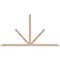 Ekena Millwork Saratoga Smooth Timber Gable Bracket, Douglas Fir, 96"W x 52"H x 1 1/2"D x 3 1/2"F, 13/12 Pitch GBW096X52X0204SAR00SDF - alternate 1